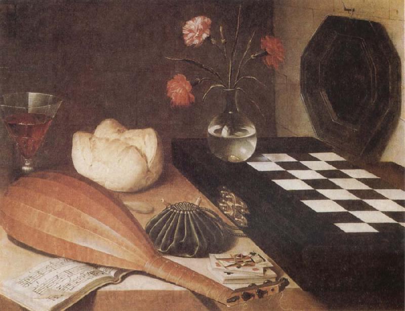 Lubin Baugin Still Life with Chessboard Spain oil painting art